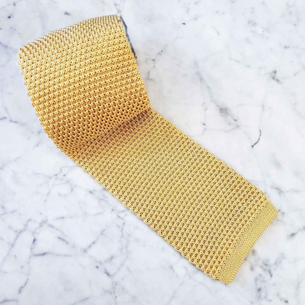 Pastel Yellow, Knit Tie